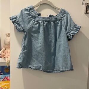 GAP Light Blue Kids Denim Blouse